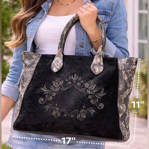 Claudia Firenze calf hair and pebble leather, excellent condition